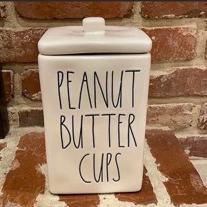 Rae Dunn Canister PEANUT BUTTER CUPS.